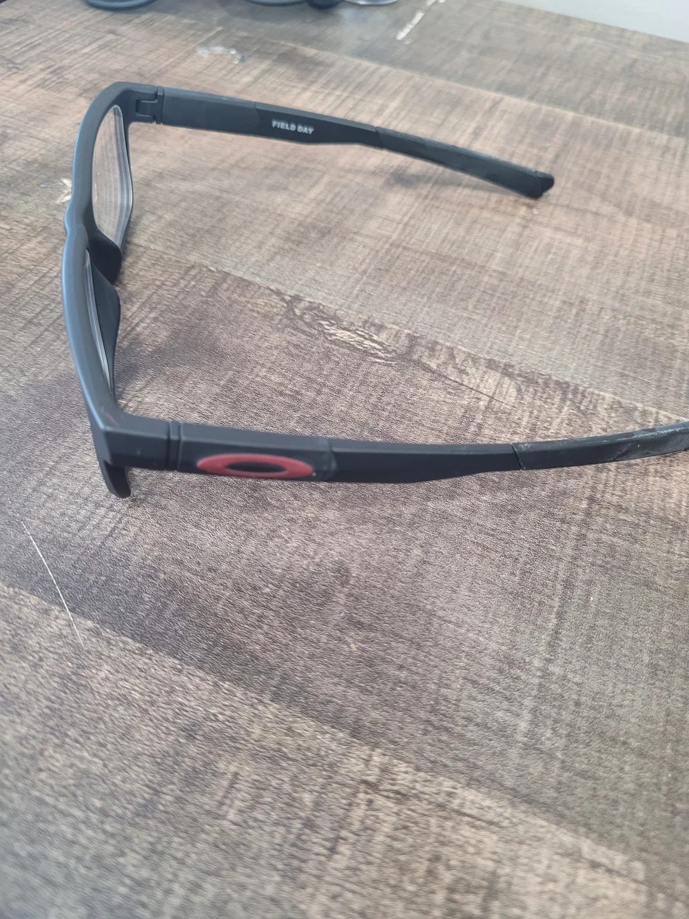 OAKLEY FIELD DAY Matte Black Rectangular Glasses